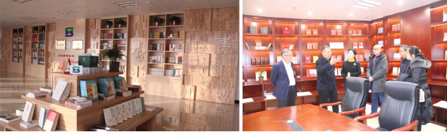 省委常委、省總工會主席馬吉孝同志來我司為全國職工書屋示范點揭牌